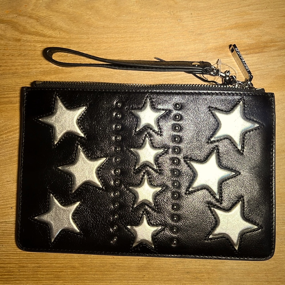 New - Rebecca Minkoff Leather Star Pouch